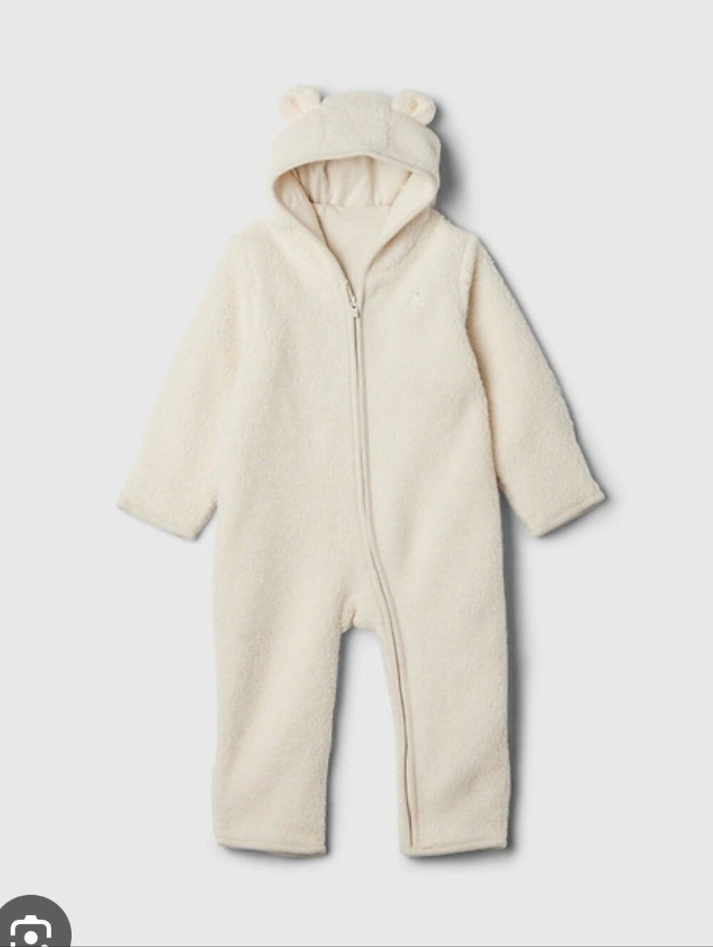 Gap Baby Sherpa One Piece Hooded Suit Size 3-6 Months